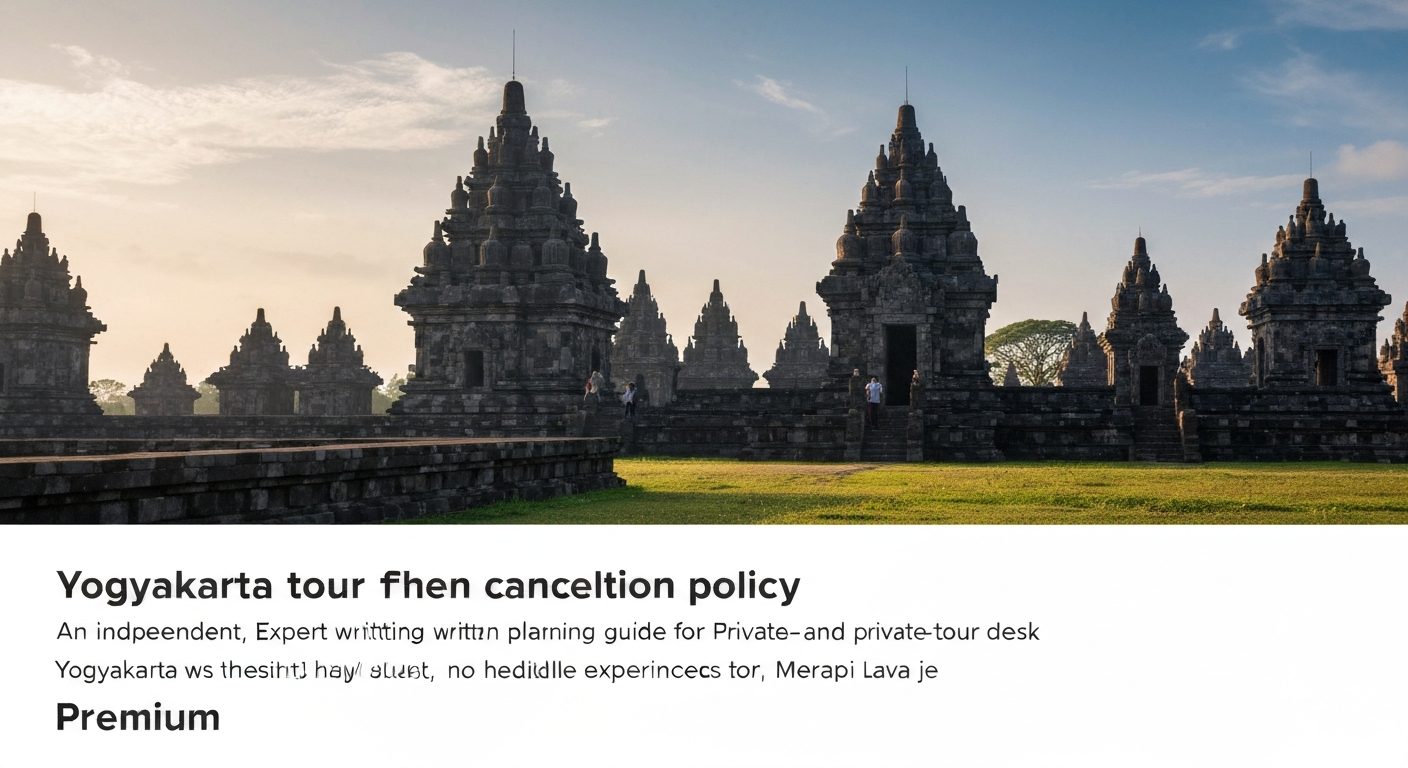 Yogyakarta Tour Booking, Cancellation & Refund Policy Guide