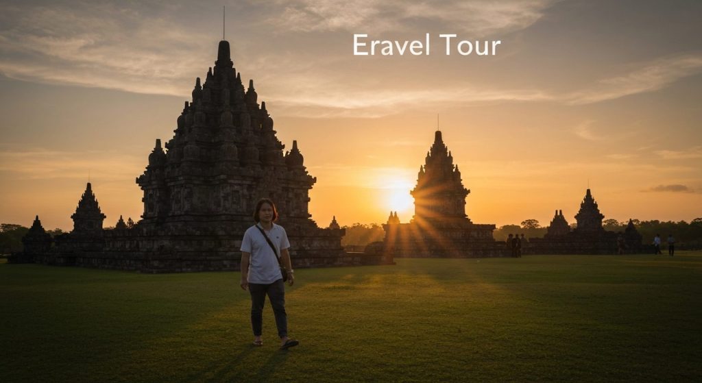 prambanan sunset tour — Photorealistic editorial travel photograph relevant to: An independent, expert-written planning
