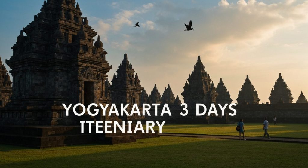 yogyakarta itinerary 3 days — Photorealistic editorial travel photograph relevant to: An independent, expert-written pla